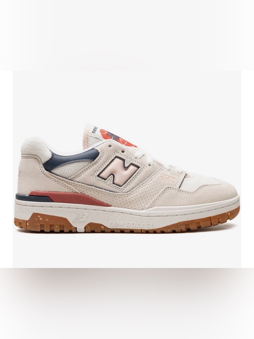 New Balance Cream, Pink & Navy 550